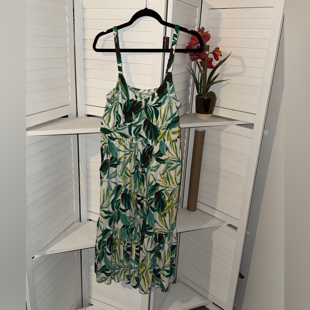 torrid Green Leaf Print Maxi Dress